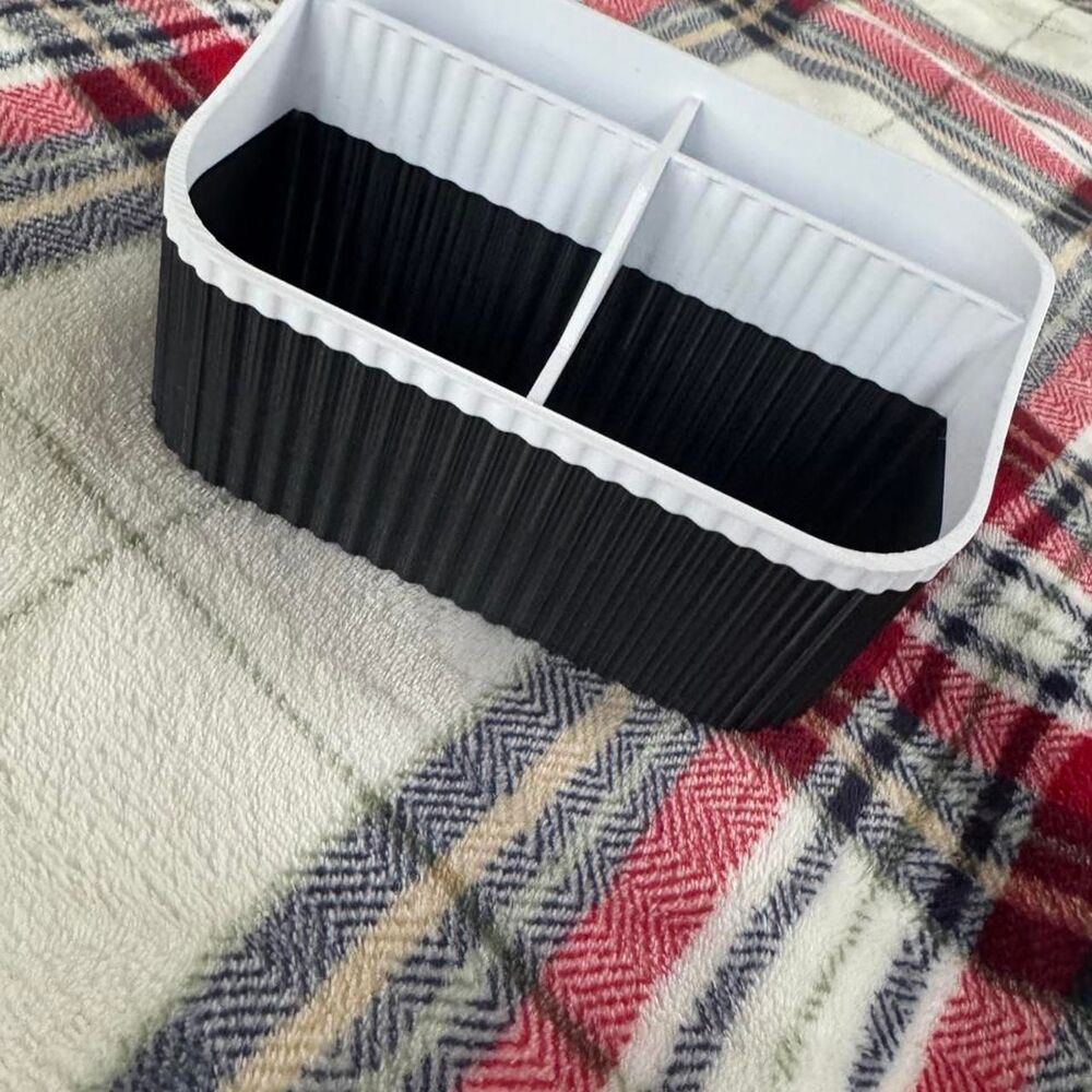 Black and White 3D Printed Desk Organizer